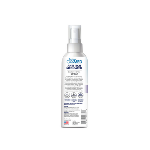 Tropiclean OxyMed Anti-Itch Antipicazón Spray 236 mL.