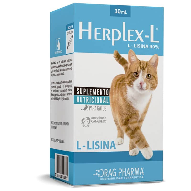 Herplex - L Lisina para gatos 30 mL. DragPharma