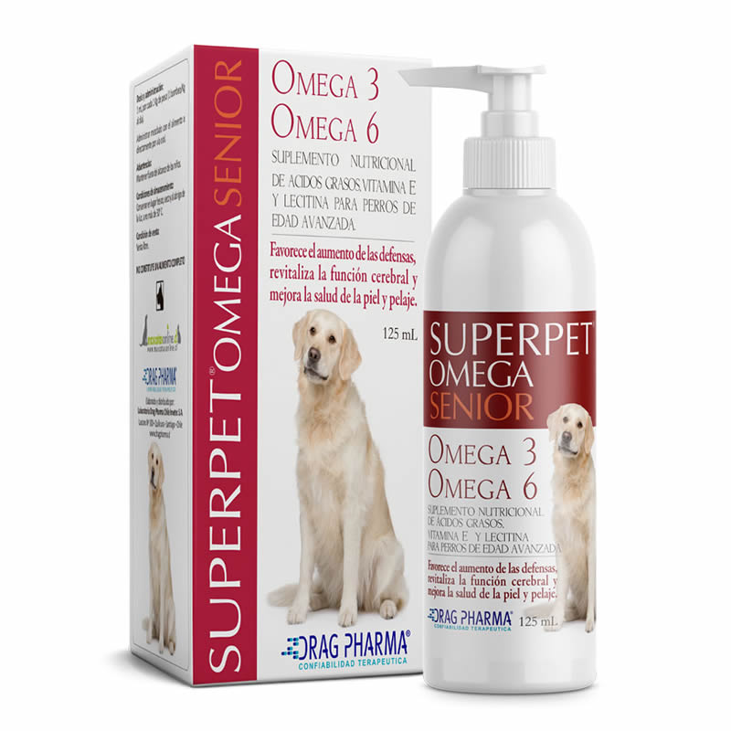 Superpet Omega Perro Senior 125 mL. - Dragpharma