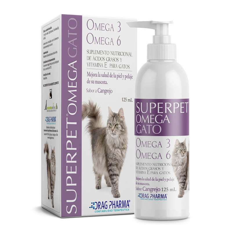 Superpet Omega Gatos 125 mL. - Dragpharma