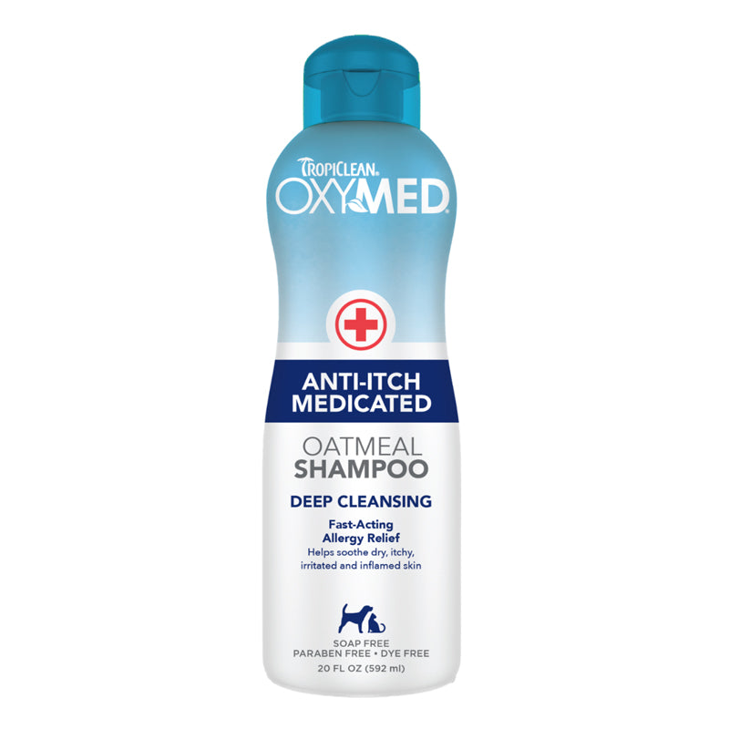 TropiClean OxyMed Anti-Itch Shampoo Antipicazón 592 mL