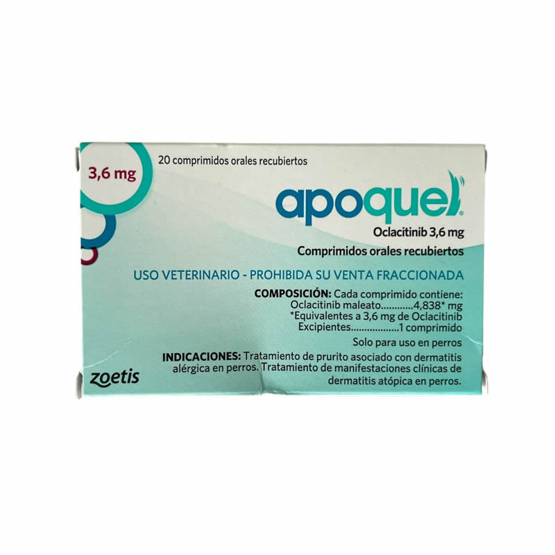Apoquel 3.6 mg 20 comprimidos - Perro-Zoetis