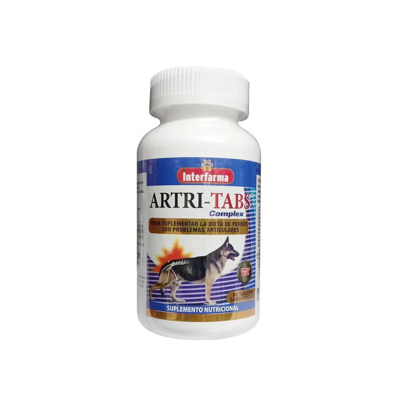 Artri-Tabs para Perros - 60 comprimidos - Interpharma
