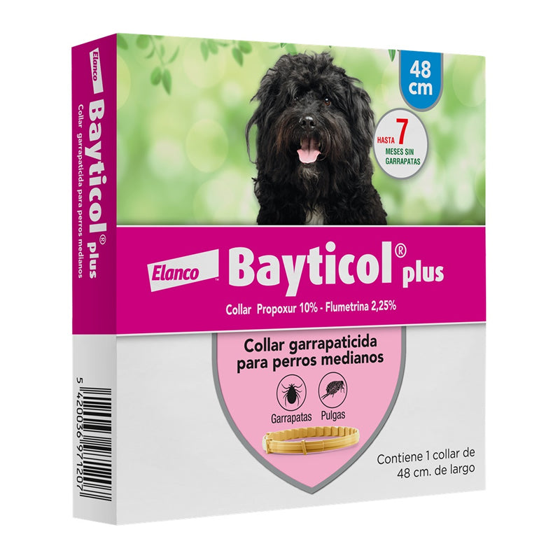 Bayticol Plus para Perros medianos - Collar 48 cm - Elanco