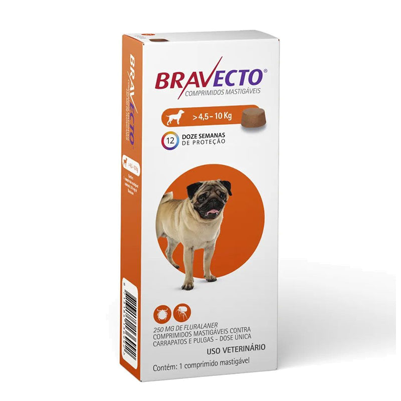 Bravecto Perros 4,5 a 10 Kg - 12 semanas
