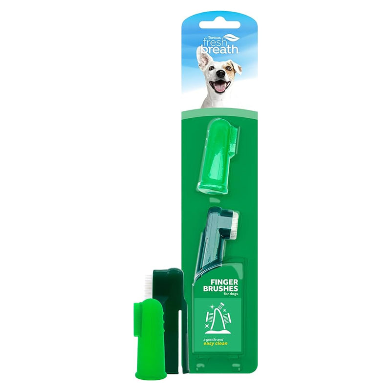 Cepillos de Dientes Dedal para perros FRESH BREATH 2 unidades - Tropiclean