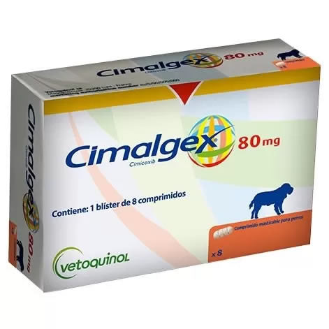 Cimalgex 80 mg - 8 comprimidos - VETOQUINOL