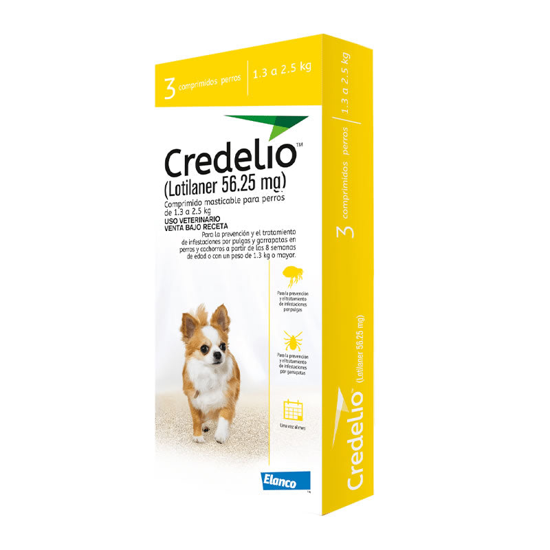 Credelio® – Antiparasitario Perros de 1,3 a 2,5 Kg. - Elanco