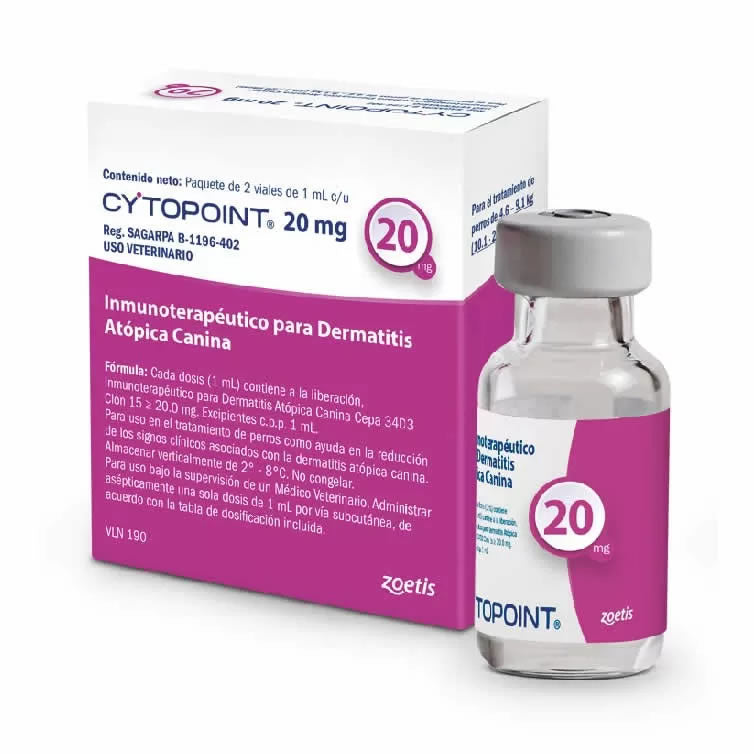 Cytopoint 20mg - 2 viales - Zoetis - VENTA CON RECETA