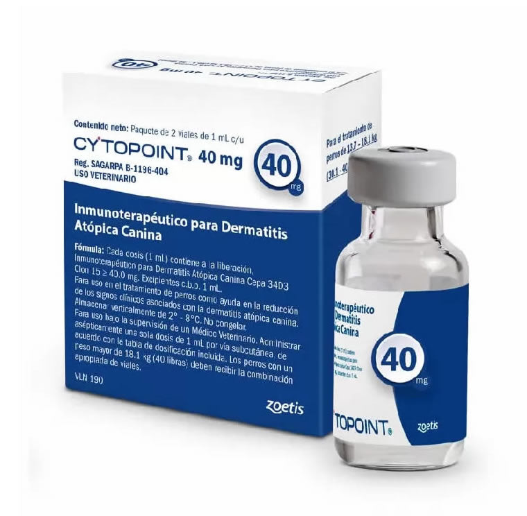 Cytopoint 40mg - 2 viales - Zoetis - VENTA CON RECETA
