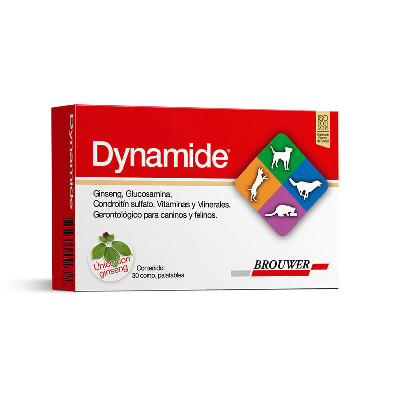 Dynamide para Perros y Gatos - 30 comprimidos - Brouwer
