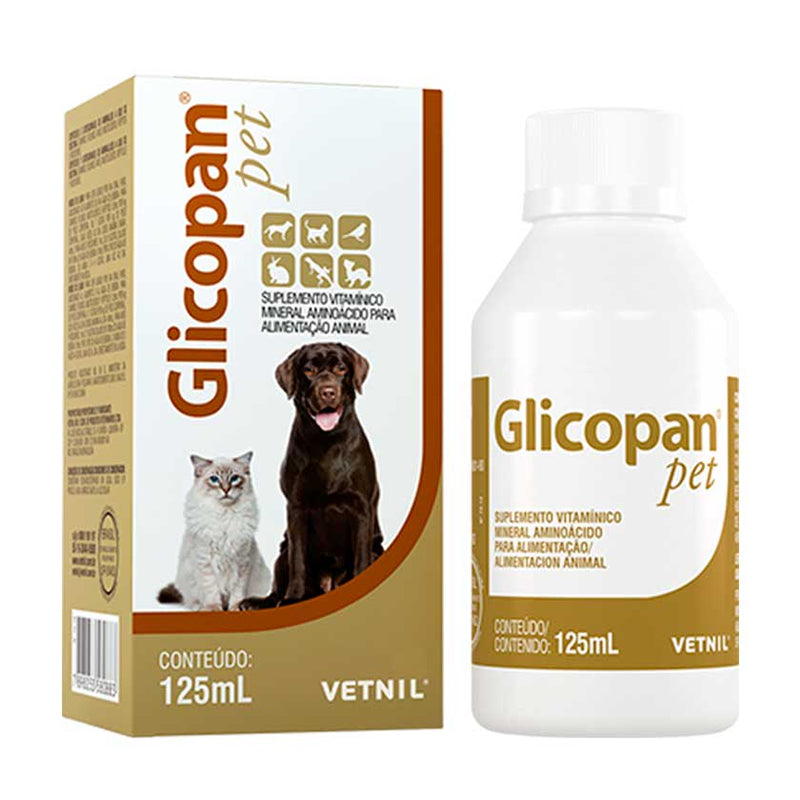 Glicopan Pet Suplemento Aminoacido Vitaminico  125 mL. Vetnil