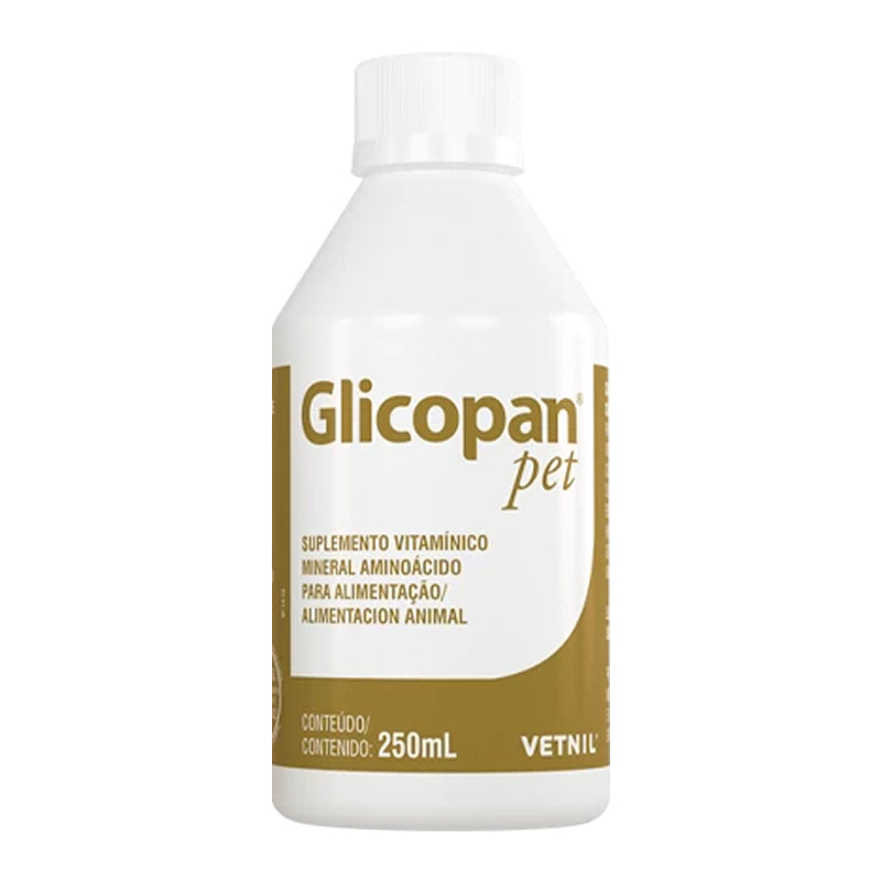 Glicopan Pet Suplemento Aminoacido Vitaminico  250 mL. Vetnil