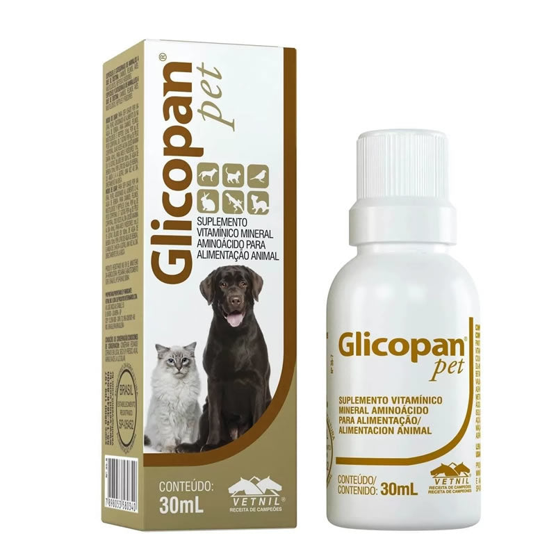 Glicopan Pet Suplemento Aminoacido Vitaminico  30 mL. Vetnil