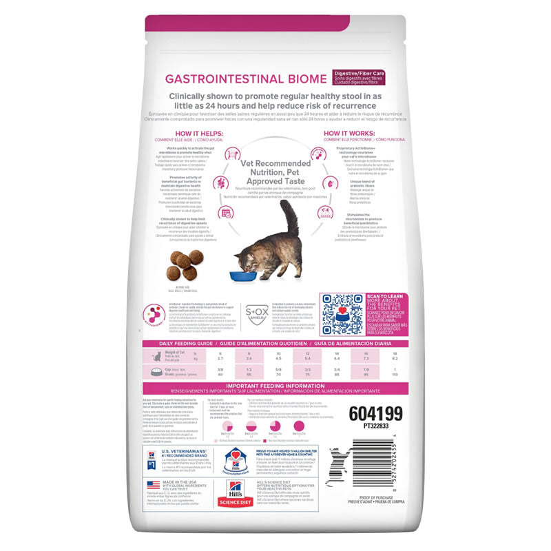 Hills Prescription Diet Feline Gastrointestinal Biome para Gatos 1.8 Kg. (4Lb.)
