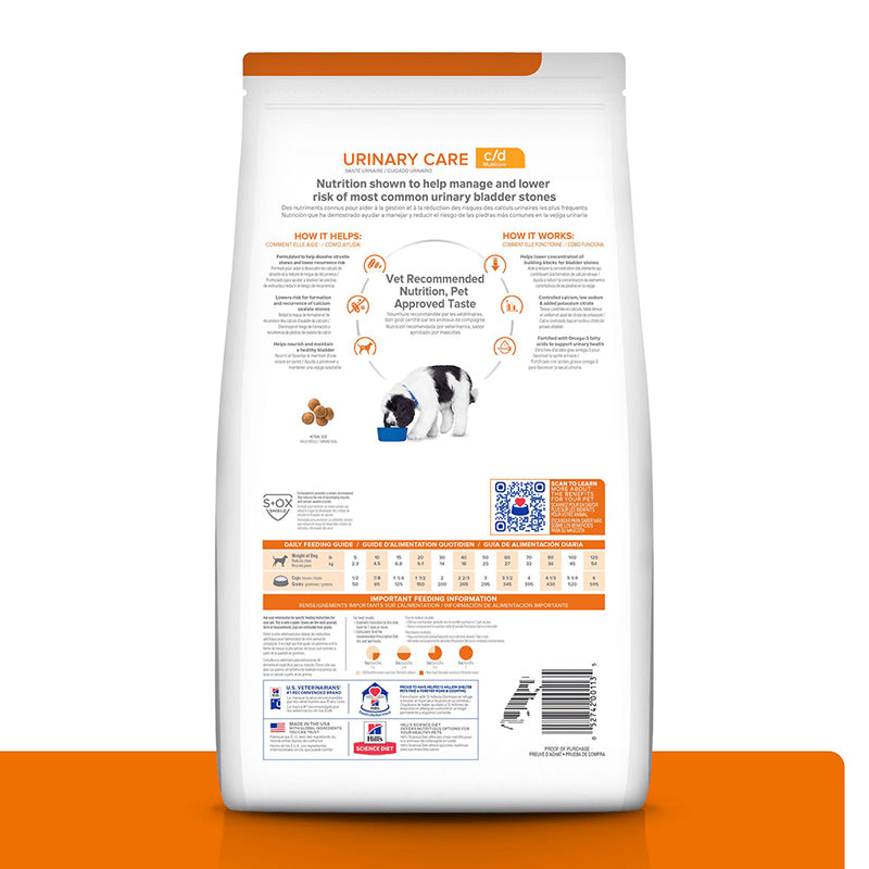 Hills Prescription Diet c/d Multicare Cuidado Urinario para Perros 3,85 Kg.