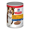Hill’s Science Diet Adult 7+ Chicken & Barley Entree para Perros – Lata 13 oz / 370 g
