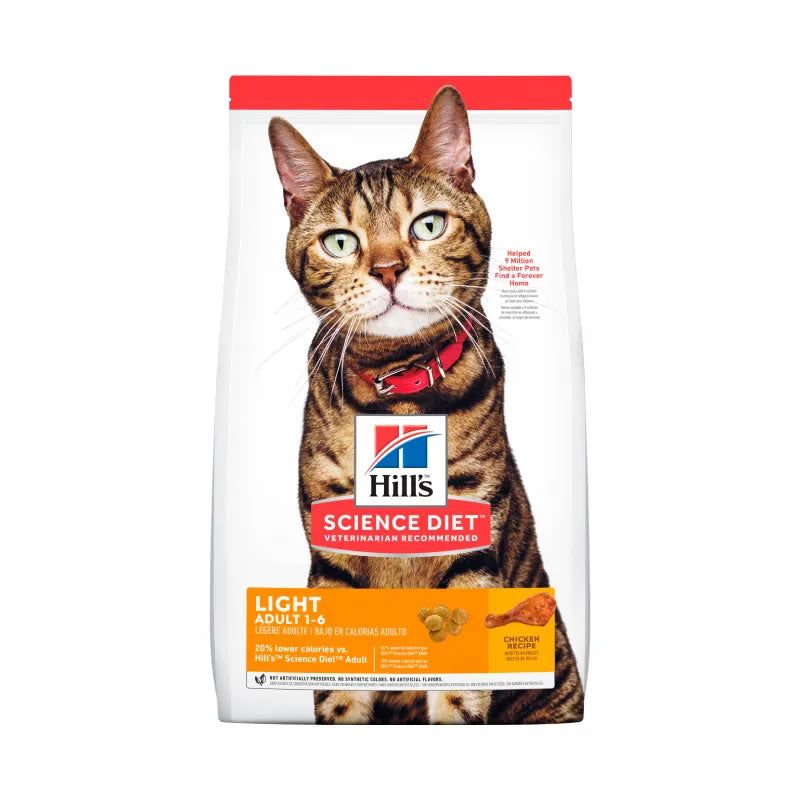 Hills Science Diet Light Adult 1-6 para Gatos 1.81 Kg.