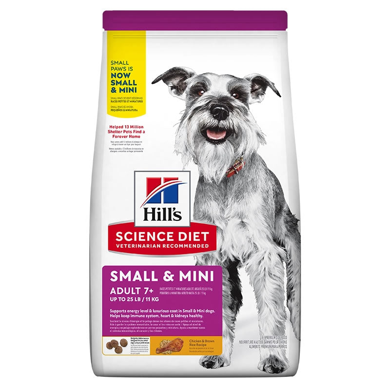 Hill’s Science Diet Small & Mini Adult 7+ para Perros Senior – Saco 2.04 Kg.