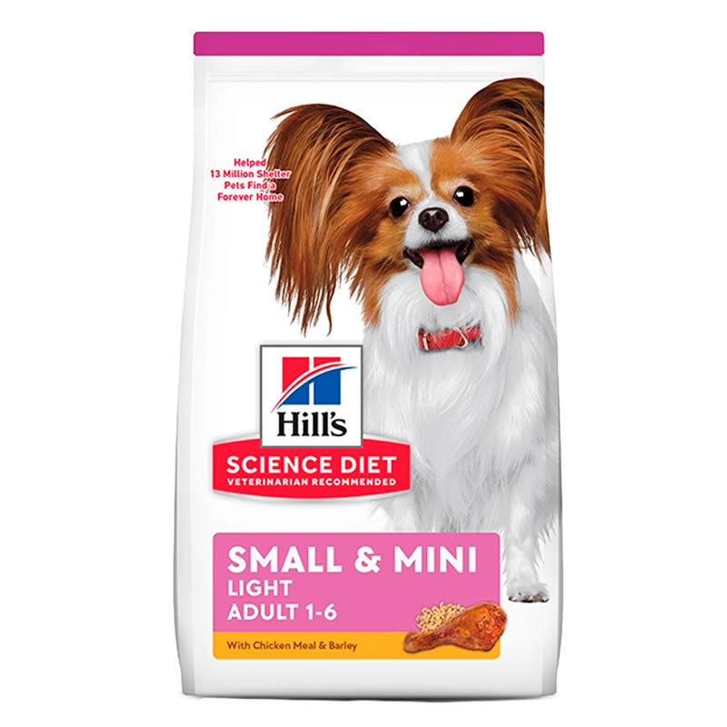 Hill’s Science Diet Small & Mini Light Adult 1-6 años para Perros – Saco 2.04 Kg.