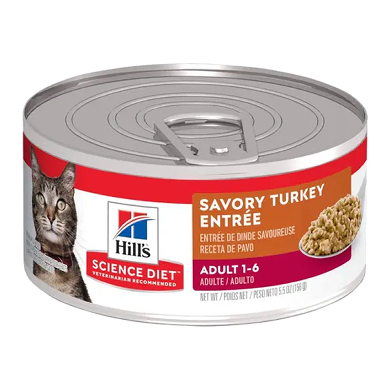 Hills Science Diet Savory Turkey 1-6 para Gatos Lata 5.5 oz / 156 g.