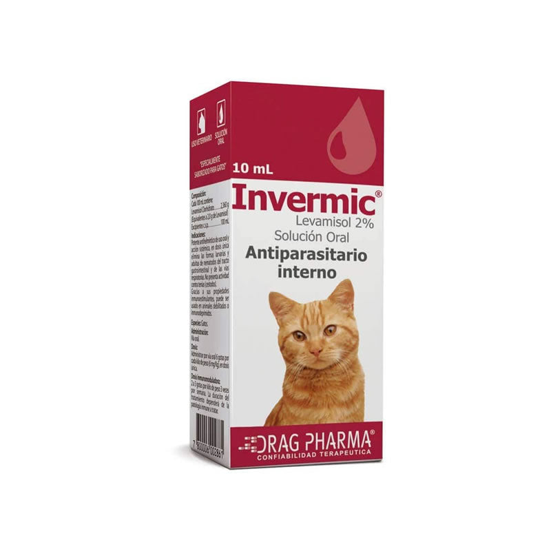 Invermic ® – Antiparasitario Interno en gotas para Gatitos 10 mL DragPharma