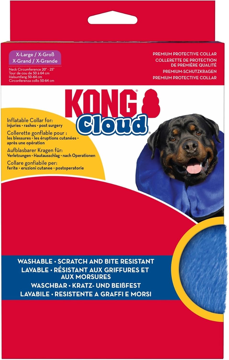 KONG Cloud Collar – Collar Ortopédico / Isabelino Inflable para Perros y Gatos 🐶🐱