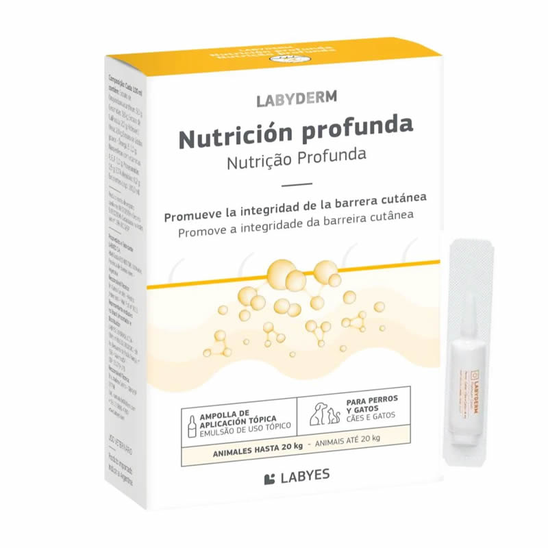 Labyderm Nutrición Profunda - Pipeta 2 mL Gatos y Perros de hasta 20 Kg. Labyes