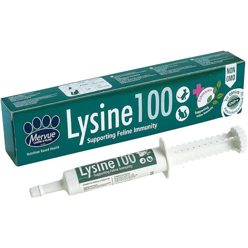 LYSINE 100 inmunoestimulante para Gatos - Mervue