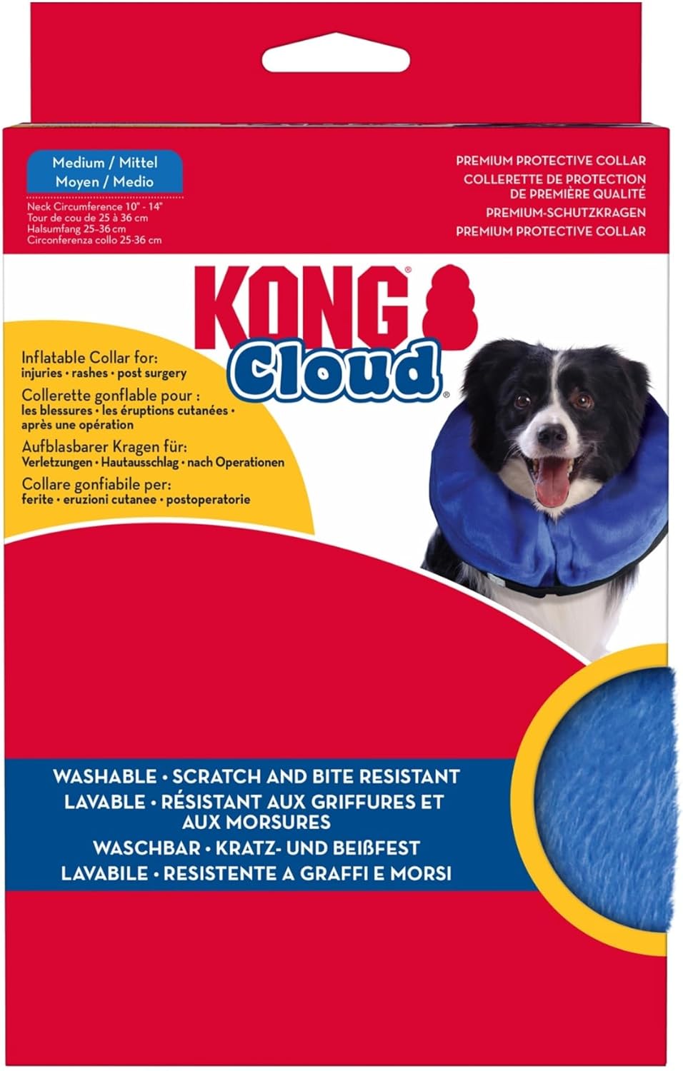 KONG Cloud Collar – Collar Ortopédico / Isabelino Inflable para Perros y Gatos 🐶🐱