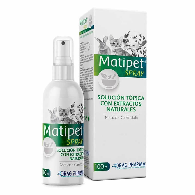 Matipet Spray 100 mL. Perros & Gatos - Dragpharma
