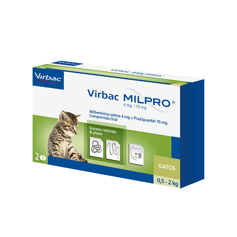 Milpro Antiparasitario interno para Gatos 0.5 a 2 Kg – Virbac