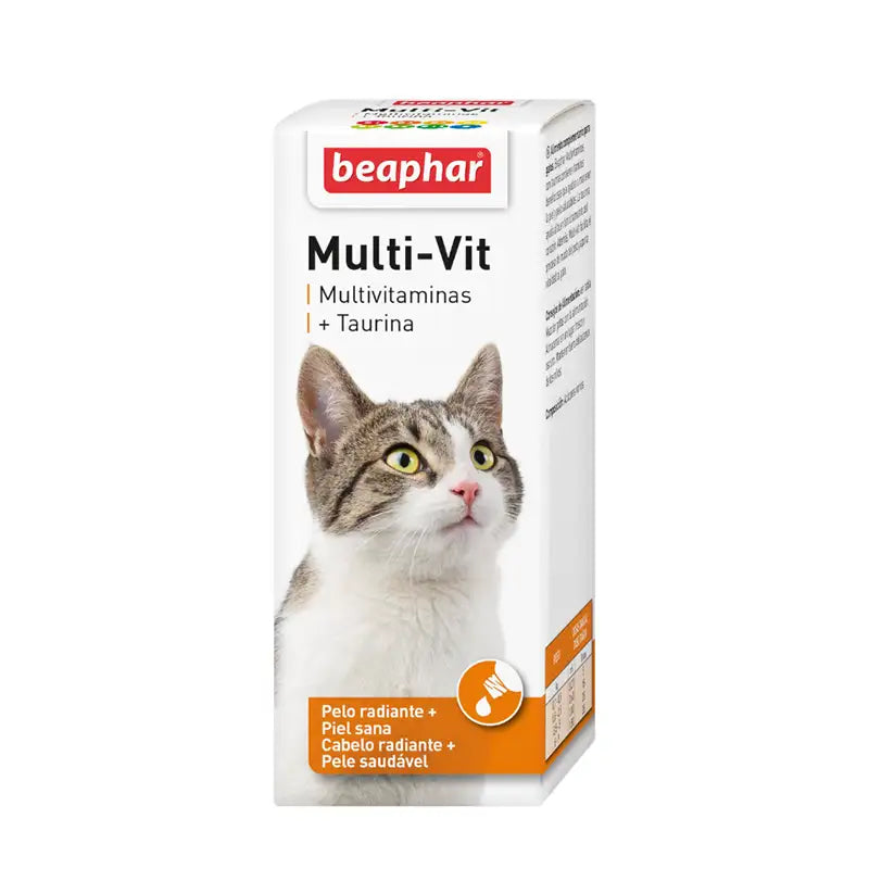 Multi-Vit + Taurina para Gatos 50 mL - Beaphar