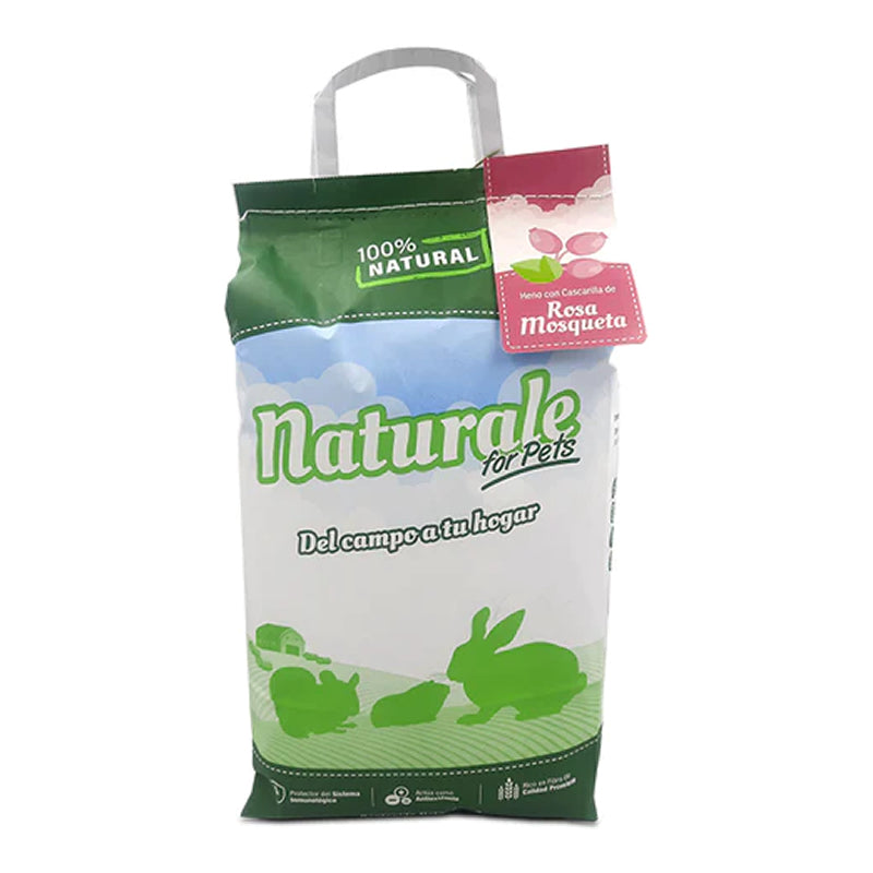Heno de Ballica con Rosa Mosqueta 600 g. - Naturale for Pets