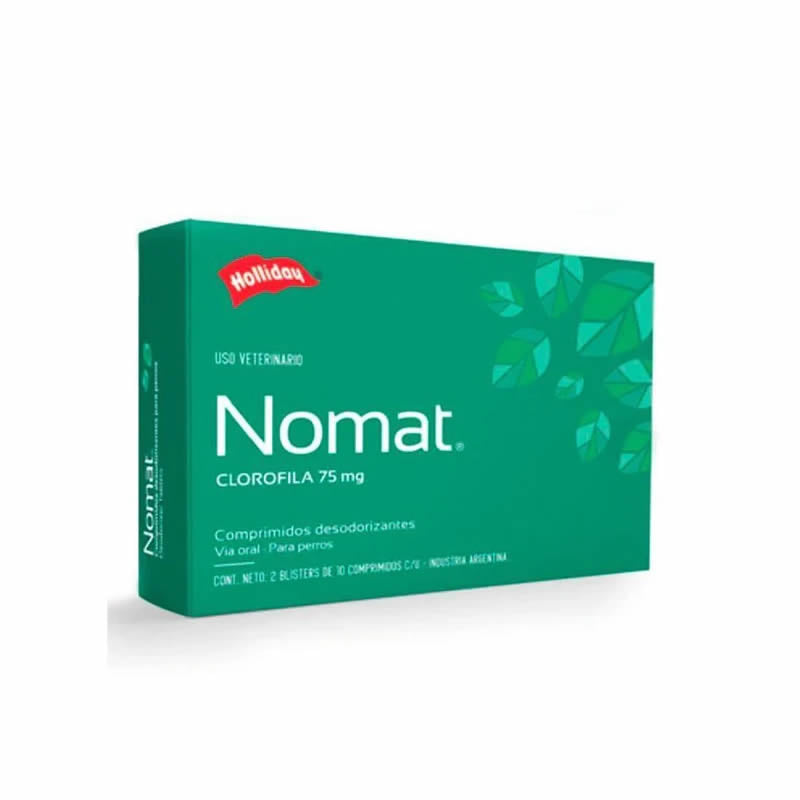 Nomat - Clorofila 75 mg. 20 comprimidos - Holliday