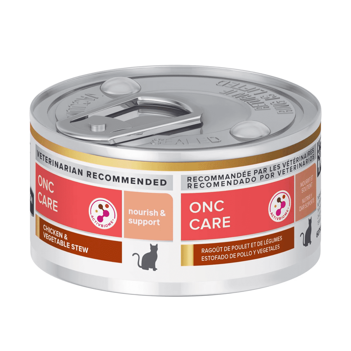 Hill’s Prescription Diet ONC Care Chicken & Vegetable Stew Wet Cat Food – alimento húmedo para gatos con cáncer (2,9 oz / 82 g)