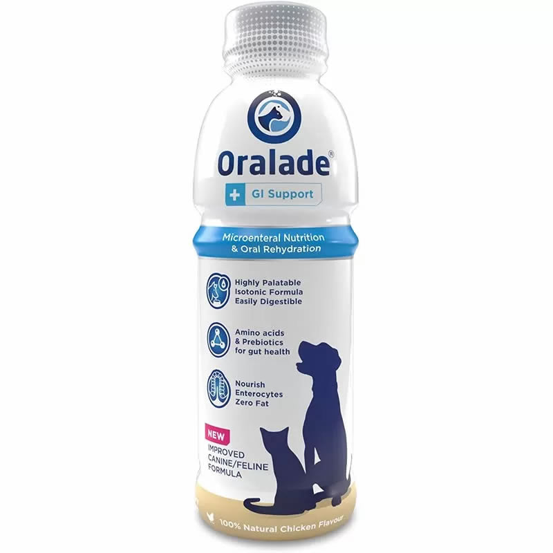 Oralade GastroIntestinal Perros y Gatos 500 mL.