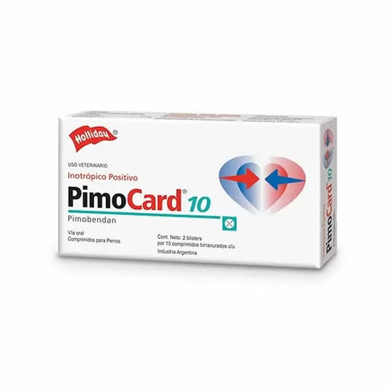 Pimocard 10 - Pimobendan 20 comprimidos - Holliday