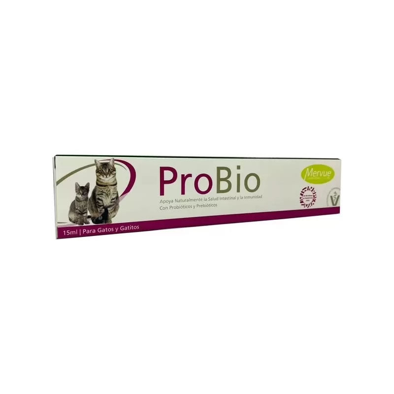 ProBio Pasta 15 mL. Probiótico Prebiótico para Gatos y Gatitos - Mervue
