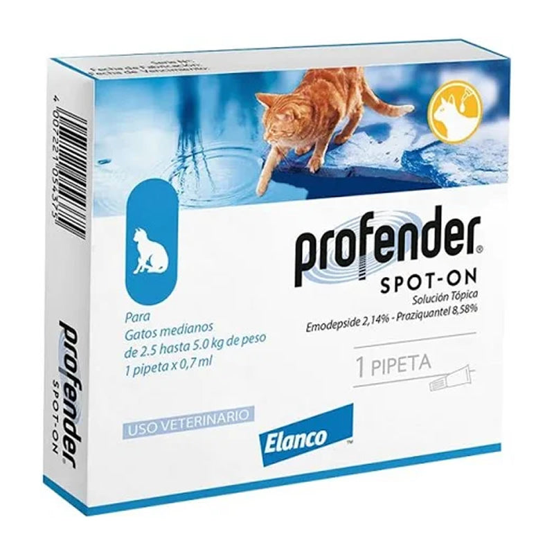 Profender – Antiparasitario Spot On Gatos 2.5 hasta 5 Kg. - Elanco