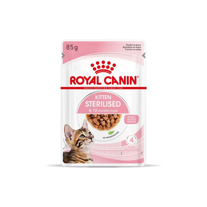 Royal Canin Kitten Sterilised para Gatos Pouch 85g.