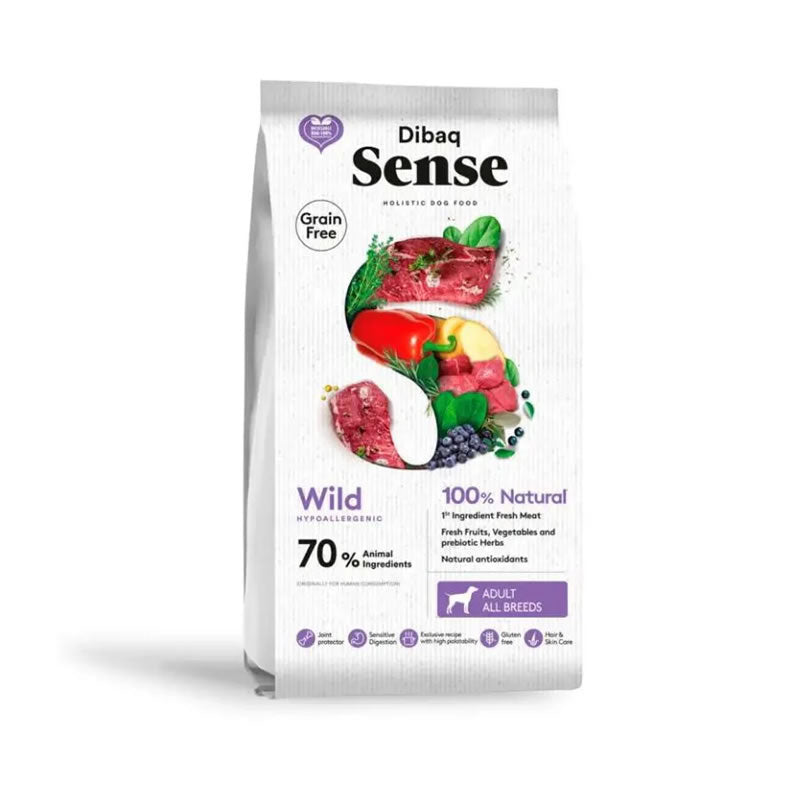Dibaq Sense Jabalí y Ciervo Hypoallergenic Adult Todas la razas para Perros Adultos 2 Kg