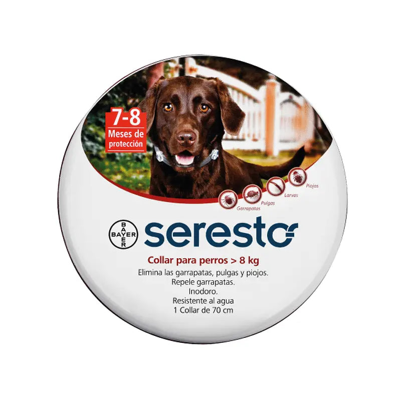 Seresto Collar Antiparasitario + de 8 Kg