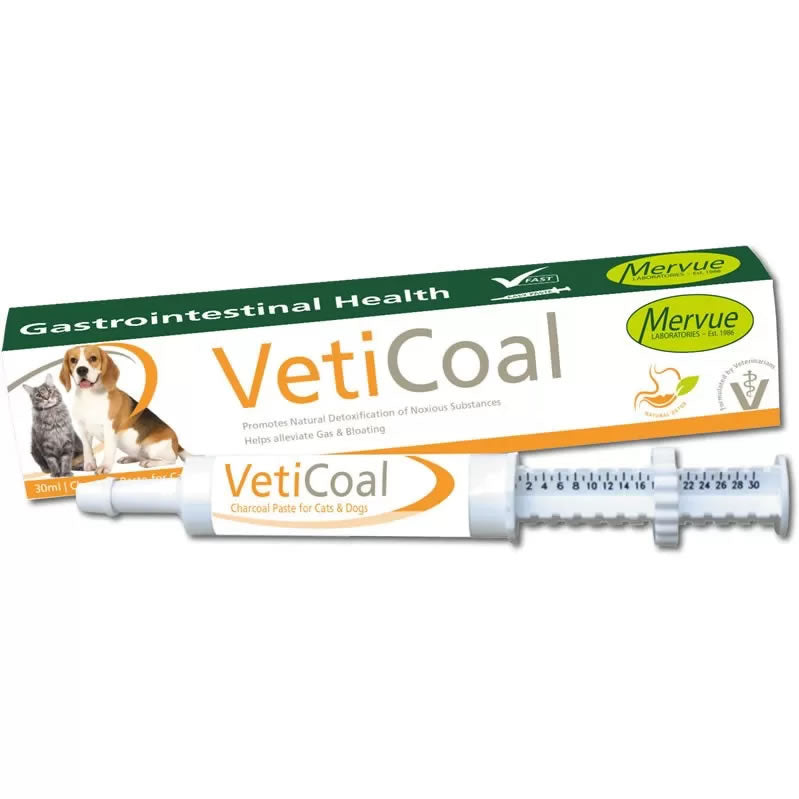 VETICOAL pasta de carbón para Perros & Gatos 30 mL - Mervue