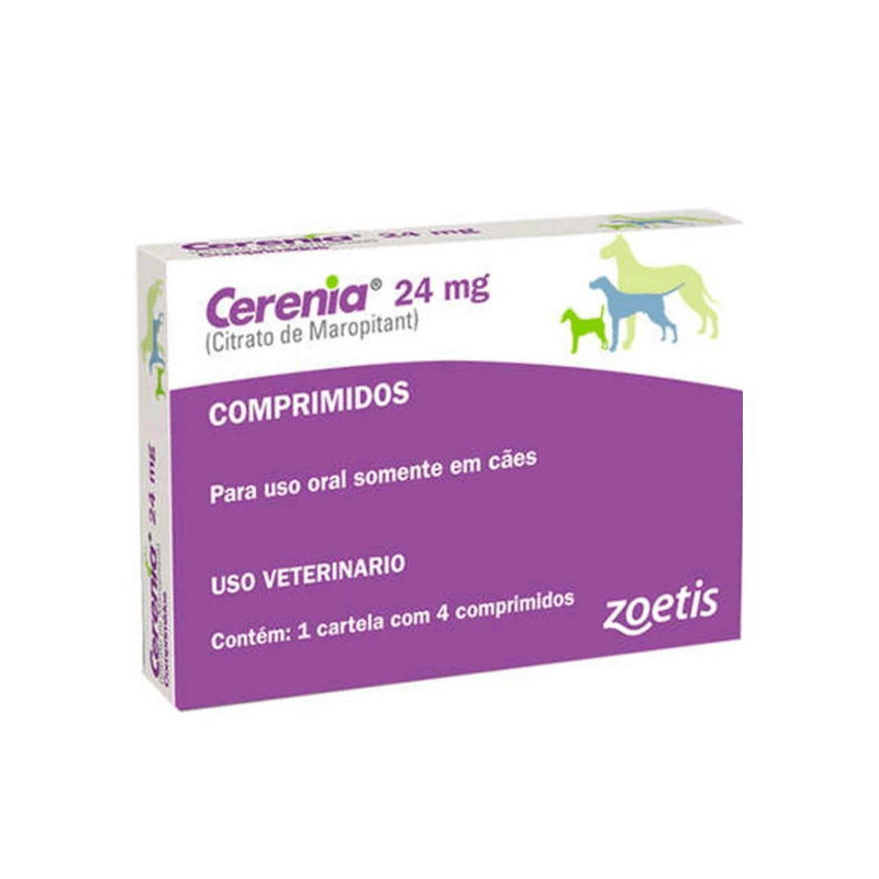 Cerenia 24 mg 4 comprimidos Antiemético Zoetis